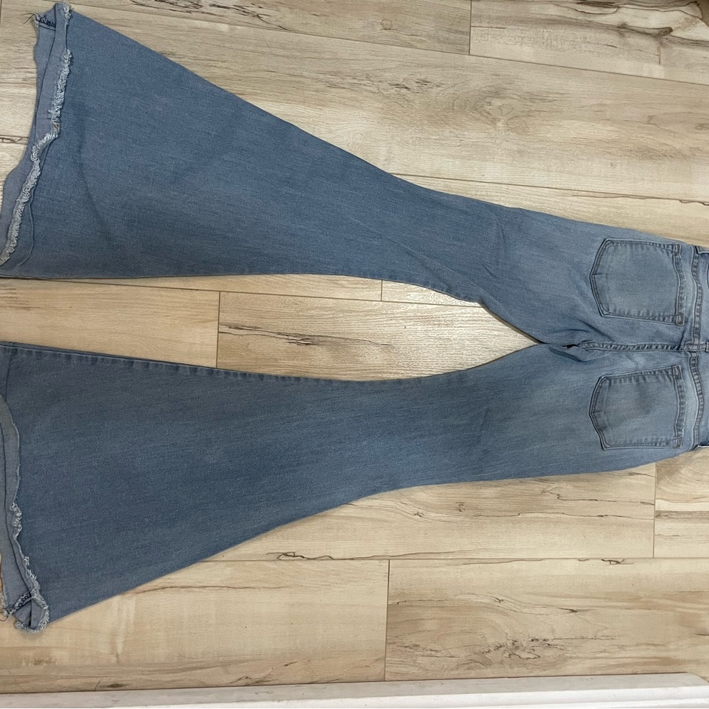 Free people denim bell bottoms.